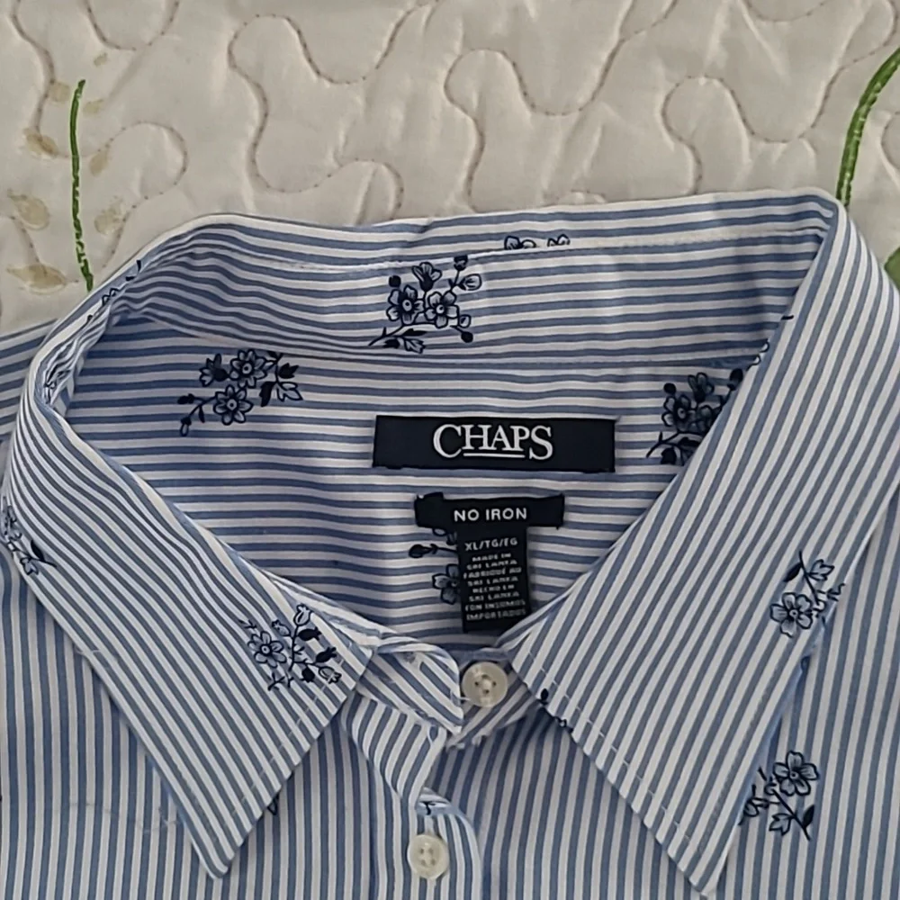 Women's Chaps XL 3/4 Length Sleeve Button Down. Great Condition (5) - Picture 5 of 13
